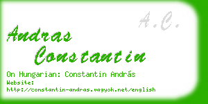 andras constantin business card