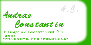 andras constantin business card